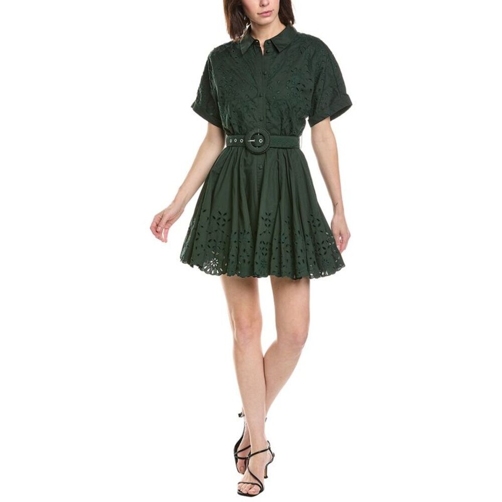 Hemant & Nandita Womens Mini Dress, Green